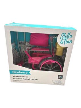 Newberry Stella and Finn Wheel Chair Cast Crutches Set For 18 in Doll New